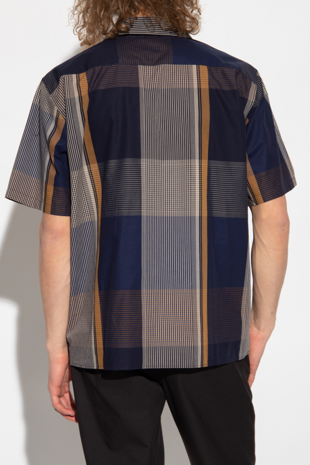 Costumein abstract-print short-sleeve shirt - Navy blue